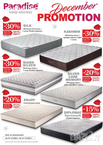 Матрак Каспия Мемори Покет-Еднолицев -10% ОТ ЦЕНАТА!, снимка 6 - Матраци - 30349818