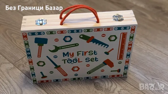 Нов Комплект инструменти за деца с преносима кутия и престилка играчки, снимка 10 - Образователни игри - 47650090