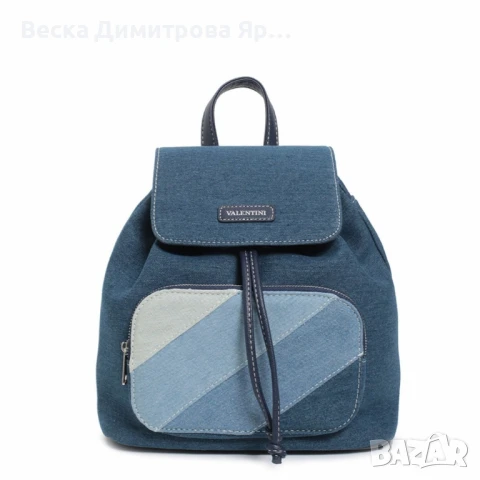 Дамска дънкова модерна и компактна раница - стил и комфорт в движение, снимка 3 - Чанти - 50497516