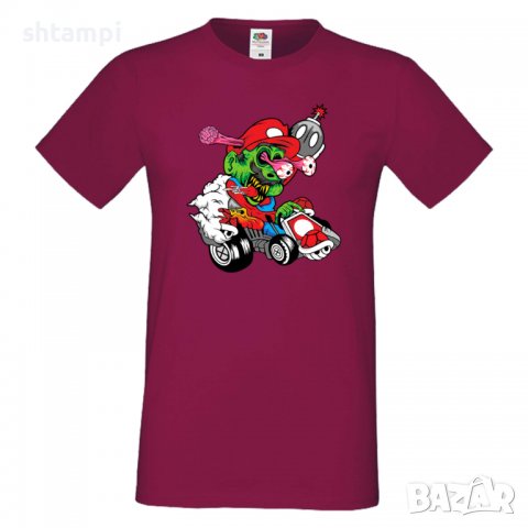 Мъжка тениска Mario Cart Zombie 3 Игра,Изненада,Подарък,Празник,Повод, снимка 13 - Тениски - 37236088