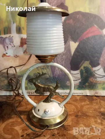 Ретро нощна лампа , снимка 2 - Антикварни и старинни предмети - 48119805