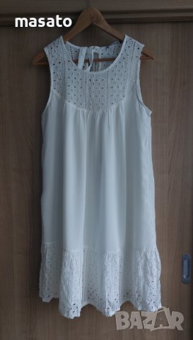 RESERVED - бяла рокля, снимка 1 - Рокли - 40536214