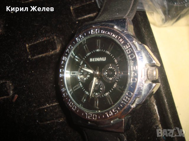 KEINAW МАРКОВ ЕФЕКТЕН КВАРЦОВ МАСИВЕН ЧАСОВНИК със СИЛИКОНОВА КАИШКА 15223, снимка 5 - Мъжки - 32807201