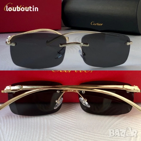 Cartier мъжки дамски  слънчеви очила с пантера унисекс, снимка 2 - Слънчеви и диоптрични очила - 52915454