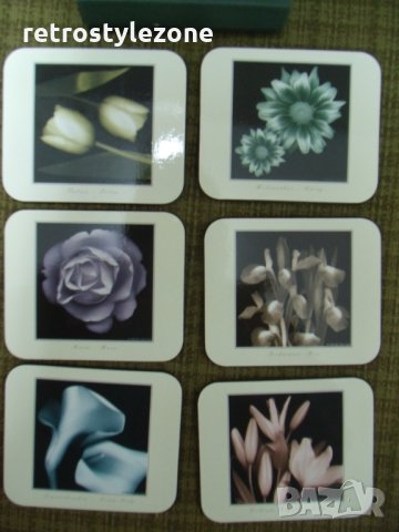 № 3897 стари коркови подложки JASON  - комплект 6 броя с кутия  - размер 11,3 / 9,5 см , снимка 2 - Други ценни предмети - 27781020