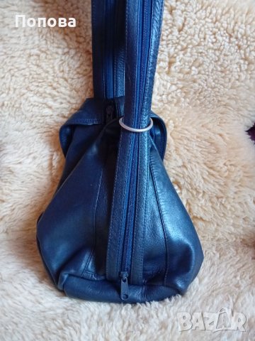 Уникална маркова раничка от естествена кожа , снимка 3 - Раници - 43568375