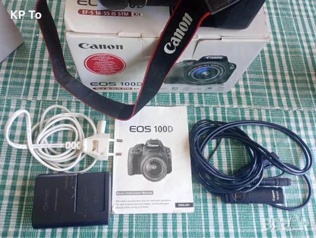 Canon EOS 100D  + обектив 18-55mm IS STM, снимка 5 - Фотоапарати - 50896930