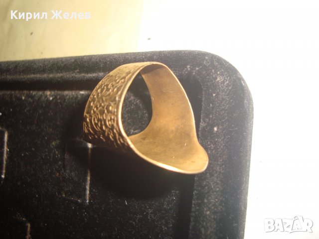 СТАРИНЕН КРАСИВО ОРНАМЕНТИРАН БРОНЗОВ ОРИЕНТАЛСКИ ПРЪСТЕН МАЙСТОРСКА ИЗРАБОТКА 21130, снимка 12 - Антикварни и старинни предмети - 32659284