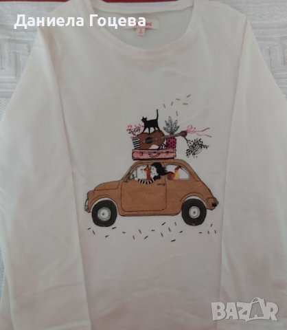 Детска блуза с дълъг ръкав - памучна, Catamini, нова , снимка 3 - Детски Блузи и туники - 37860625