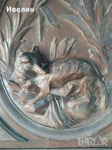 стара дърворезба,авторска, снимка 2 - Антикварни и старинни предмети - 32778505