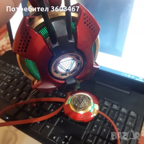Геймърски слушалки iron man 3