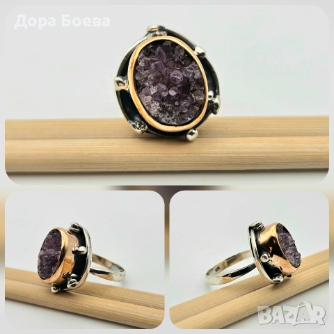 Сребърен пръстен: "Елин", снимка 3 - Пръстени - 52632605