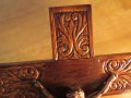 Стар кръст разпятие Христово, Исус Христос 25 х 17 см с красиви мотиви, снимка 2