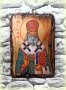 Икона на Свети Серафим Софийски Чудотворец 21/15 см, художествен декупаж, уникат, снимка 4