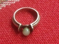 Сребърен пръстен с перла, снимка 2