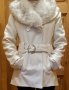 бяло дамско палто, снимка 1 - Палта, манта - 43682422