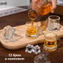 5584 Комплект стъклени мини чашки Халбички, 12 броя, 20 ml, снимка 1