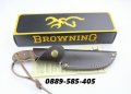 Уникален Ловен / Туристически нож с кожена кания Browning ножове, снимка 6