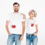Тениски за двойка I Love you, снимка 1 - Романтични подаръци - 43822451