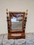 Прекрасна антикварна холандска конзола с огледало масив интарзия дърворезба , снимка 3