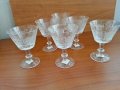 кристални чаши , снимка 1 - Антикварни и старинни предмети - 28486308