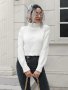 Дамски шикозен къс пуловер, 3цвята - 023, снимка 7