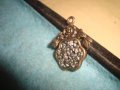МЕСИНГОВ ВИНТИДЖ АРТ ФЛОРАЛЕН МЕДАЛЬОН ПЕНДАНТ 20811, снимка 4
