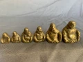 малки месингови фигурки смеещия се буда, снимка 2