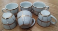 Комплект от шест антикварни порцеланови чашки 20 мл., снимка 7