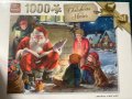 Пъзели Коледа- Нови Jumbo King 1000 части, снимка 1 - Пъзели - 43338467