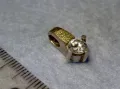 СРЕБЪРЕН ПЕНДАНТ СРЕБРО 950 с 1/2мм МАСИВНО БЯЛО ЗЛАТО 750 с ЖЪЛТА ПОЗЛАТА 22 Карата и ФИАНИТ 49301, снимка 8