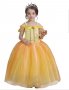Разкошна рокля на  Спящата красавица и Белл+подарък коронка , снимка 1 - Детски рокли и поли - 28468672