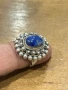 Сребърен пръстен Лапис лазули, снимка 6