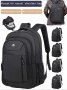 Ергономична и подсилена черна мъжка раница за пътуване с голям капацитет!, снимка 2