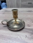 Винтидж месингов свещник с дръжка, снимка 2