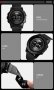 Skmei ръчен часовник с ролково отчитане нестандартна визия Черно Сиво, снимка 3