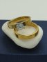пръстени от медицинска стомана с 18к златно покритие , снимка 1 - Пръстени - 43814978