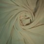 Плат италианска светло бежова коприна – жоржет шифон, снимка 2