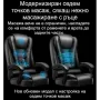 Масажен въртящ се офис стол с подложка за краката OFFICE MASSAGE CHAIR, снимка 17