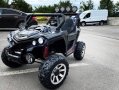 Акумулаторен Двуместен джип UTV 4X4 12V батерия,MP3 плейър, с меки гуми с двойна Кожена седалка, снимка 3