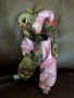 HTF Vintage Jester Joker Doll Mardi Gras Порцеланов клоун, снимка 2