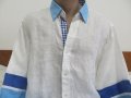 Мъжка риза с дълъг ръкав от лен Exist, снимка 1 - Ризи - 37260983