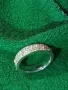 ЕЛЕГАНТЕН СКЪПОЦЕНЕН СРЕБЪРЕН ПРЪСТЕН Тип ХАЛКА СРЕБРО 925 с ИСКРЯЩИ ФАСЕТИРАНИ ЦИРКОНИ 39293, снимка 10