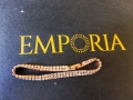 Emporia - комплект с позлата розово злато и бели камъчета, снимка 2