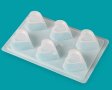 6 бр сърце сърца Полипропилен поликарбонатна пластмасова форма шоколадови бонбони желе фондан молд, снимка 1 - Форми - 43159040