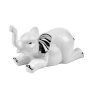 Фигура статуетка слон бял керамика, снимка 1 - Статуетки - 38519044