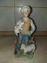 Страхотна красива статуетка фигура дядо с агнета, снимка 1 - Антикварни и старинни предмети - 43490618