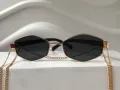 Дамски слънчеви очила със синджир/ верижка, снимка 8
