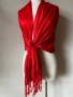 Червен шал от кашмир, коприна, пашмина/ различни видове, снимка 6