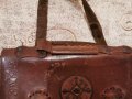 Стара кожена дамска чанта , снимка 7